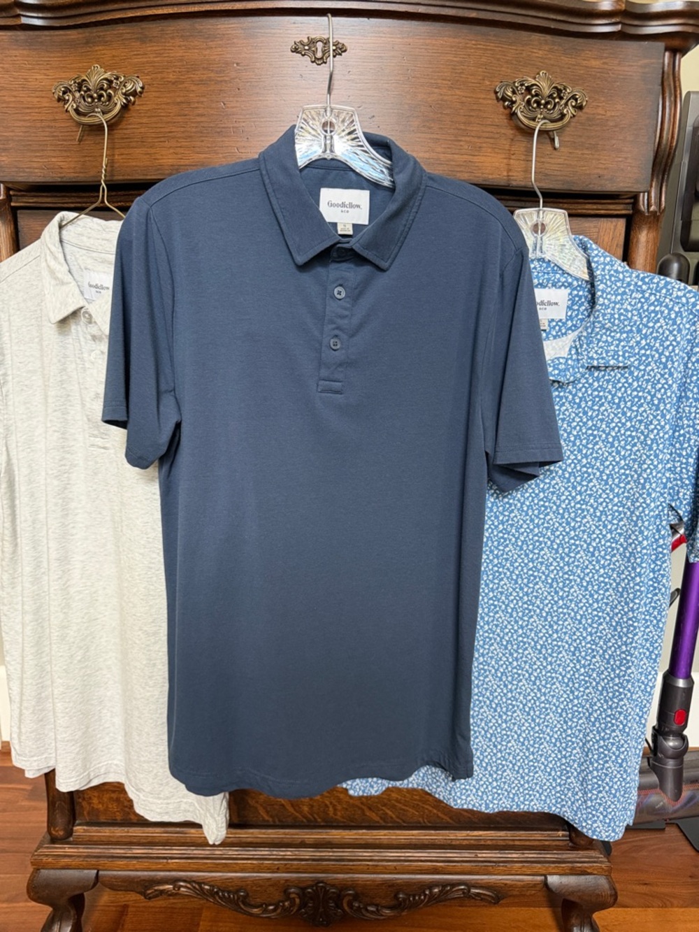 Goodfellow & Co Navy Blue Short-Sleeve Polo Shirt